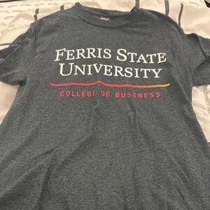 Gildan Gray Ferris State University Short Sleeve Tee